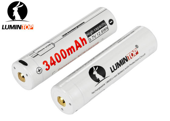 China Wieder aufladbare Batterie Lumintop Lm34c, Akku des Lithium-3400mAh 18650 fournisseur